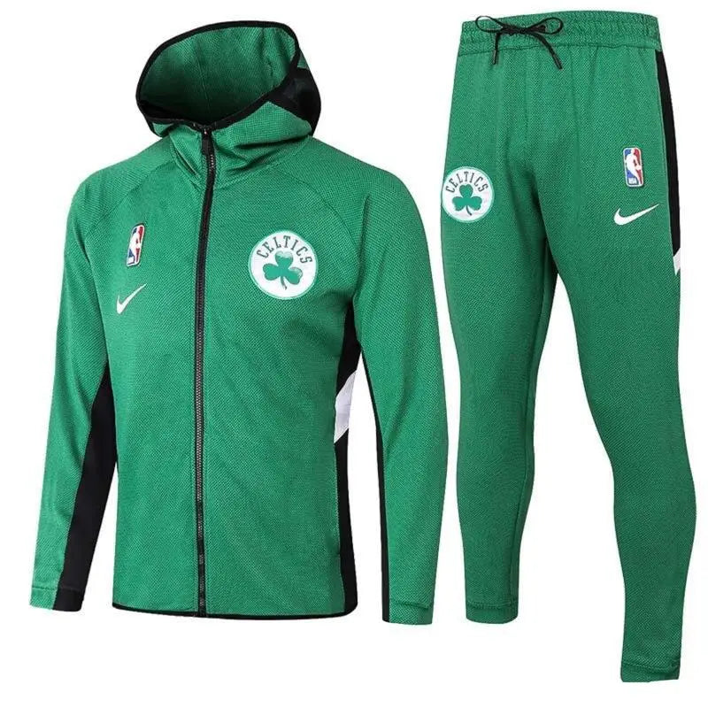 NBA Zip-Up Hoodie Kit + Green Celtics Tracksuit 2021/22