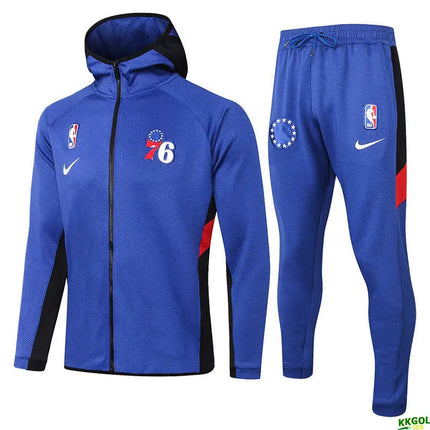 Hooded Full-Zip Jacket + Blue Philadelphia 76ERS 2021/22 Tracksuit Kit