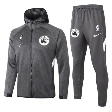Celtics 2021/22 Grey NBA Hoodie + Sweatpants Kit