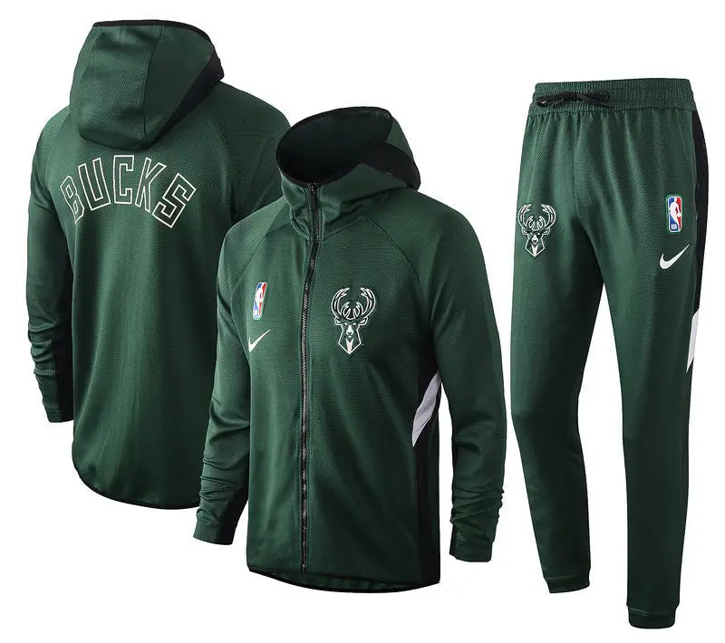 Hooded Zip-Up Jacket + NBA Milwaukee Bucks 2021/22 Tracksuit