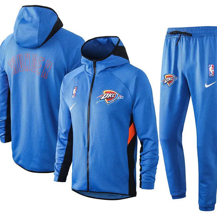 Hooded Zip Jacket + NBA New York Knicks 2021/22 Tracksuit Kit