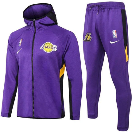 NBA Lakers 2021/22 Purple Zip Hoodie + Tracksuit Set
