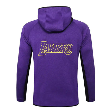 NBA Lakers 2021/22 Purple Zip Hoodie + Tracksuit Set