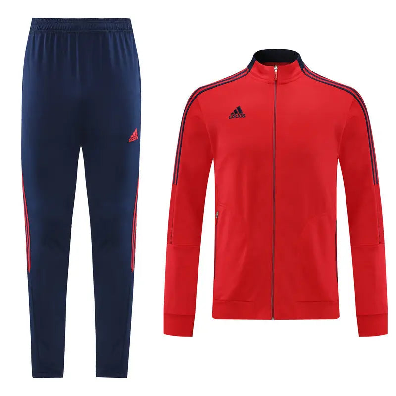 Replica Red Adidas Zip Jacket + Tracksuit Set