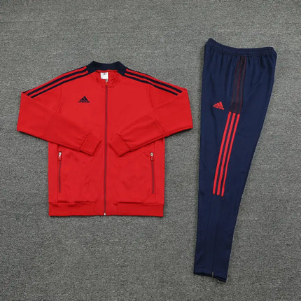 Replica Red Adidas Zip Jacket + Tracksuit Set