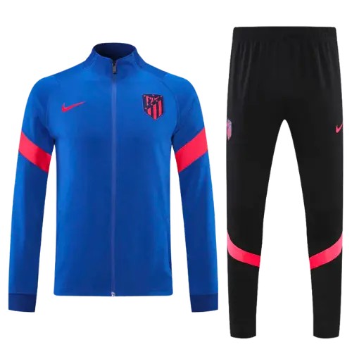 ATLETICO MADRID 2021/22 ZIP JACKET + BLUE-RED TRACKSUIT KIT