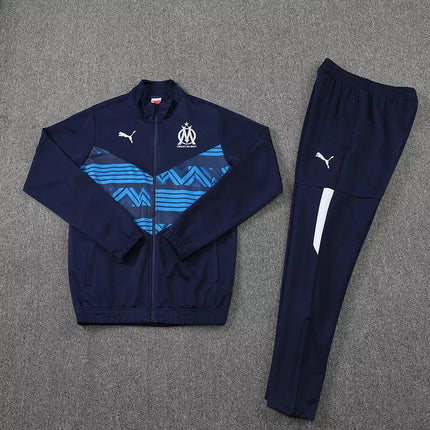 Marseille Blue Zip Jacket + Tracksuit Kit 2022/23