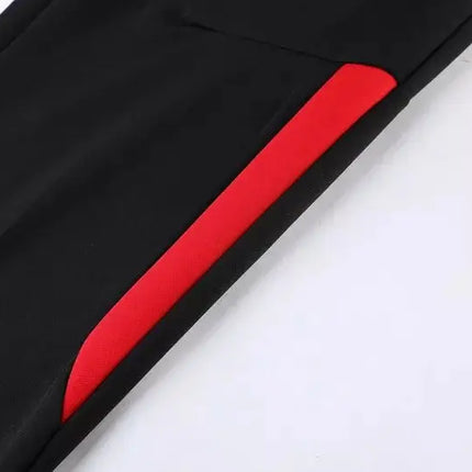 Zip-Up Jacket + Tracksuit Milan Red/Black 2022/23 Kit