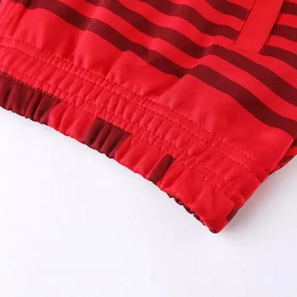 Zip-Up Jacket + Tracksuit Milan Red/Black 2022/23 Kit