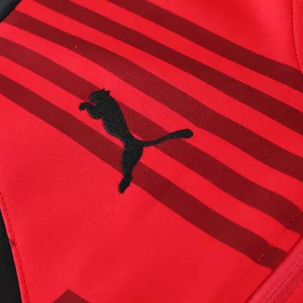 Zip-Up Jacket + Tracksuit Milan Red/Black 2022/23 Kit