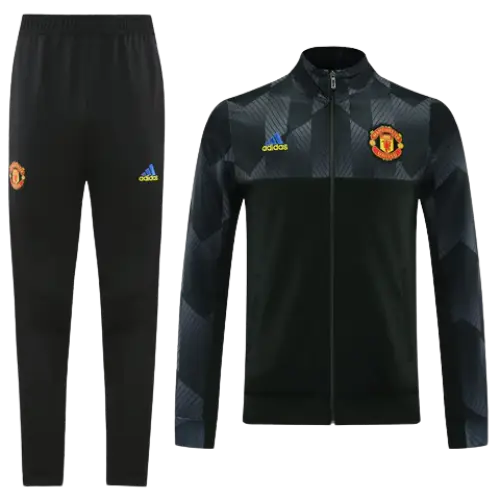 MANCHESTER UNITED 2021/22 ZIP JACKET + BLACK TRACKSUIT KIT