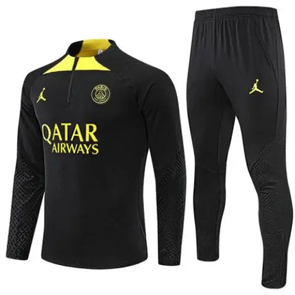 BLACK AND YELLOW JACKET KIT + PSG TRACKSUIT 2022/23