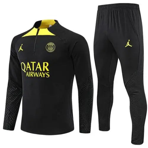 BLACK AND YELLOW JACKET KIT + PSG TRACKSUIT 2022/23