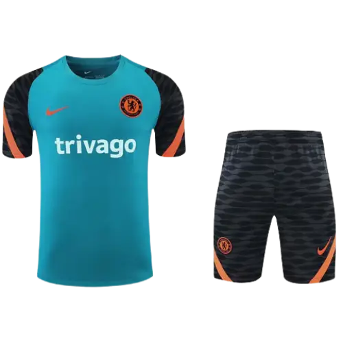 BLUE TRAINING JERSEY KIT + CHELSEA SHORTS 2021/22