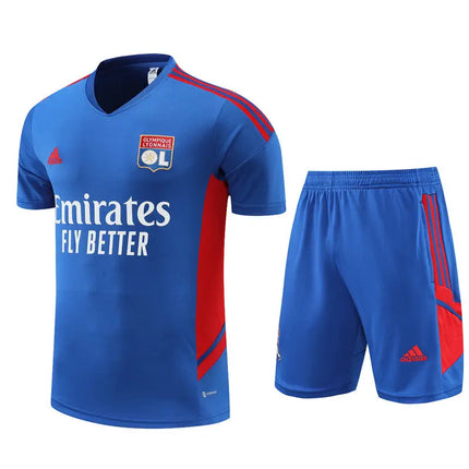 Olympique Lyon 2022/23 Blue Jersey + Shorts Kit