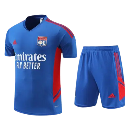 BLUE JERSEY + SHORTS KIT OLYMPIQUE LYON 2022/23