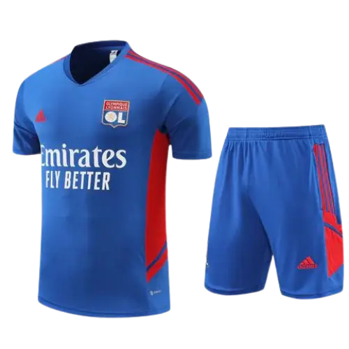 BLUE JERSEY + SHORTS KIT OLYMPIQUE LYON 2022/23