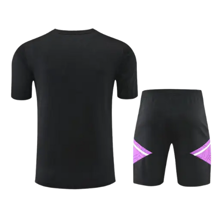 BLACK TRAINING JERSEY KIT + REAL MADRID SHORTS 2022/23