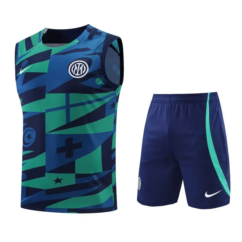 Inter Sleeveless Jersey + Training Shorts Kit 2022/23