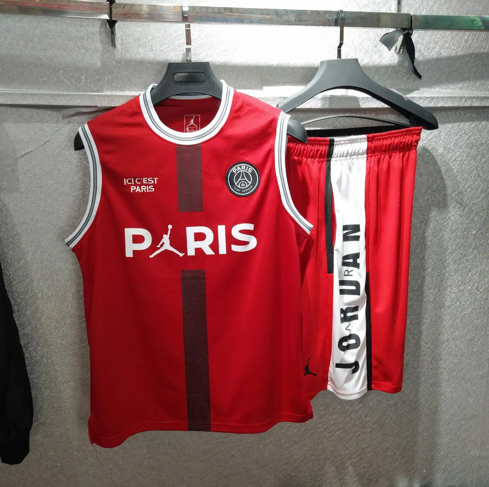 Sleeveless Jersey + Shorts Kit PSG X Jordan White 2022/23