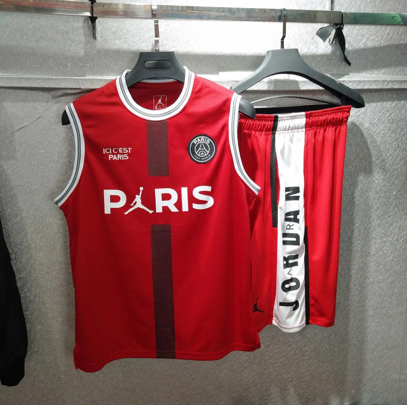Sleeveless Jersey + Shorts Kit PSG X Jordan White 2022/23