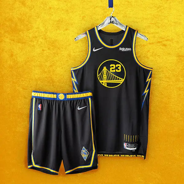 Kit NBA Maglia + Pantaloncini Golden State Warriors City Edition 2021/22