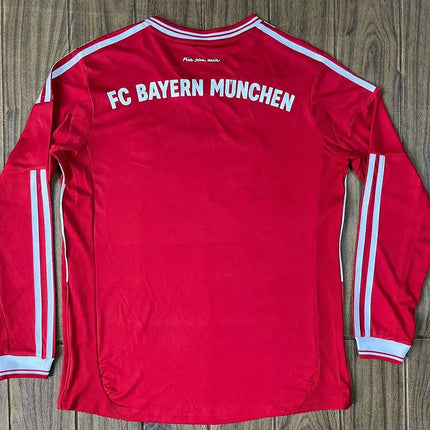 Retro Bayern Munich Long Sleeve Home Shirt 2013/14