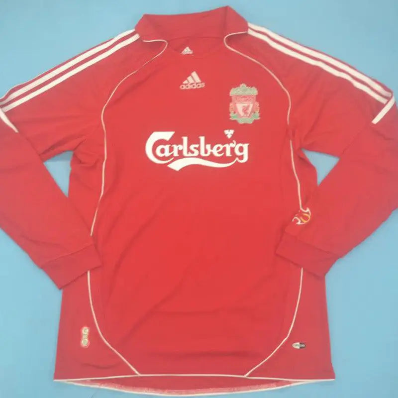 Long Sleeve Retro Liverpool Home Shirt 2006/07