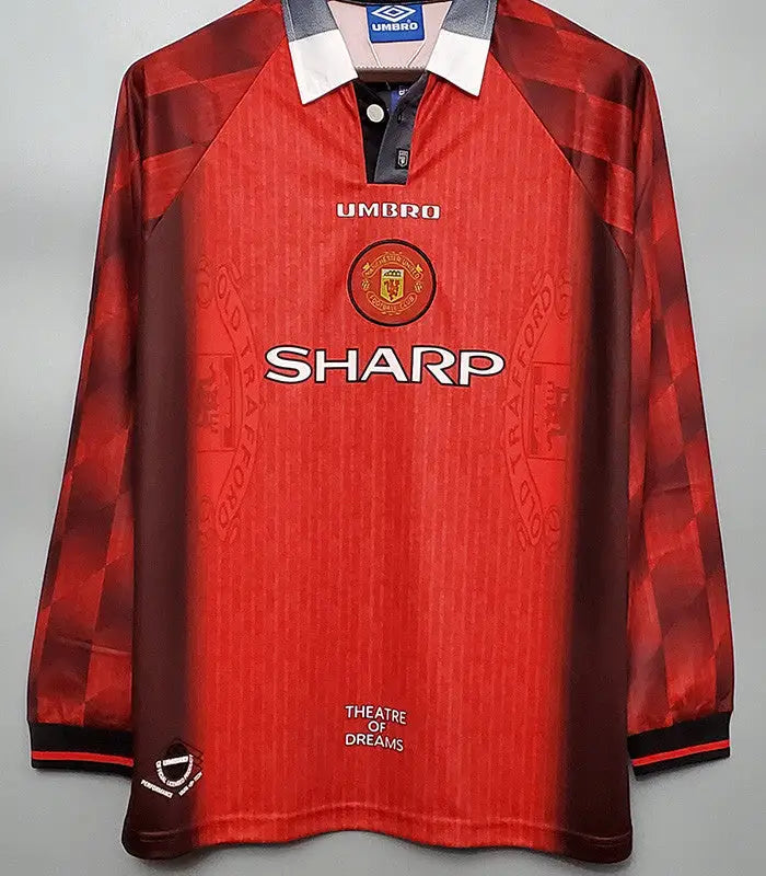 Retro Manchester United Home Long-Sleeve Shirt 1996/97