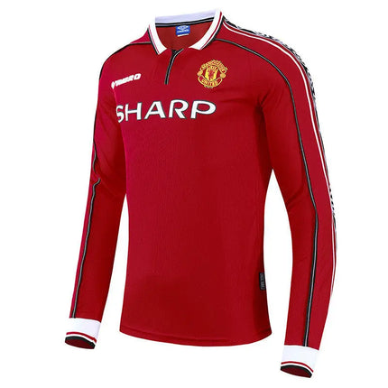 Retro Manchester United 1998/99 Home Long-Sleeved Shirt