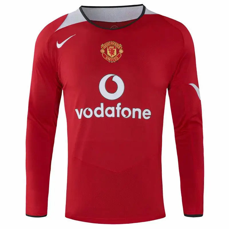 Retro Manchester United Home Long Sleeve Shirt 2004/05