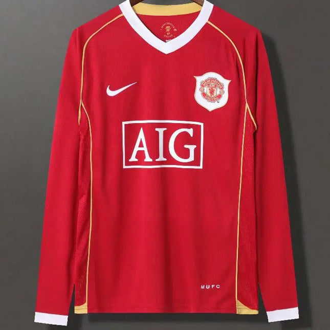 Maglia a Maniche Lunghe Retro Manchester United Home 2006/07_maglia_calcio_prezzo_basso_ L’OutfitdelCalcio.