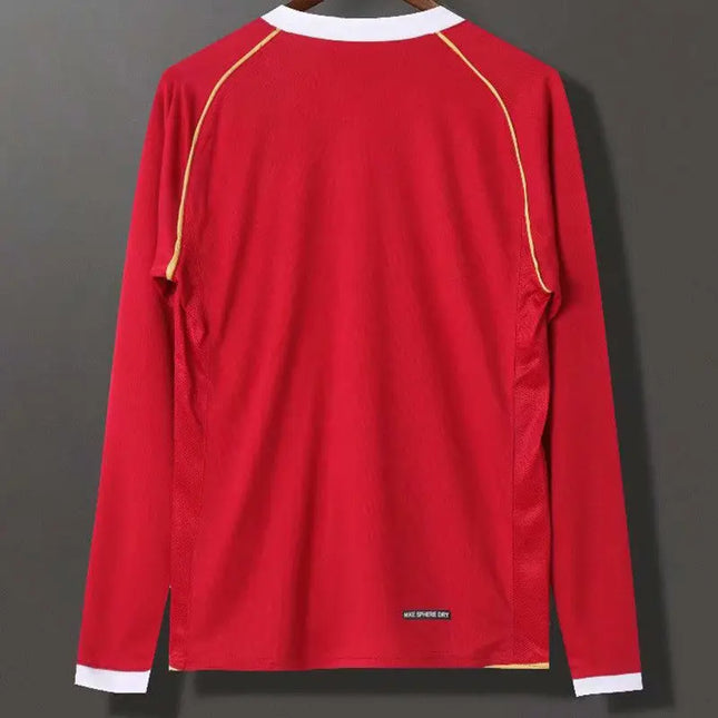 Maglia a Maniche Lunghe Retro Manchester United Home 2006/07_maglia_calcio_prezzo_basso_ L’OutfitdelCalcio.