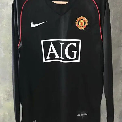 Retro Manchester United Away Long Sleeve Shirt 2007/08