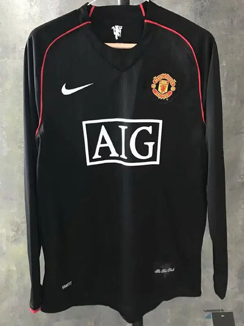 Maglia a Maniche Lunghe Retro Manchester United Trasferta 2007/08_maglia_calcio_prezzo_basso_ L’OutfitdelCalcio.