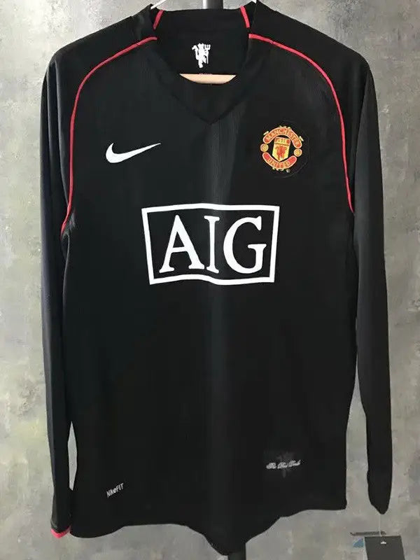 Retro Manchester United Away Long Sleeve Shirt 2007/08