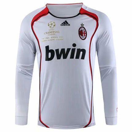 Retro Milan Away Long-Sleeve White Jersey 2006/07
