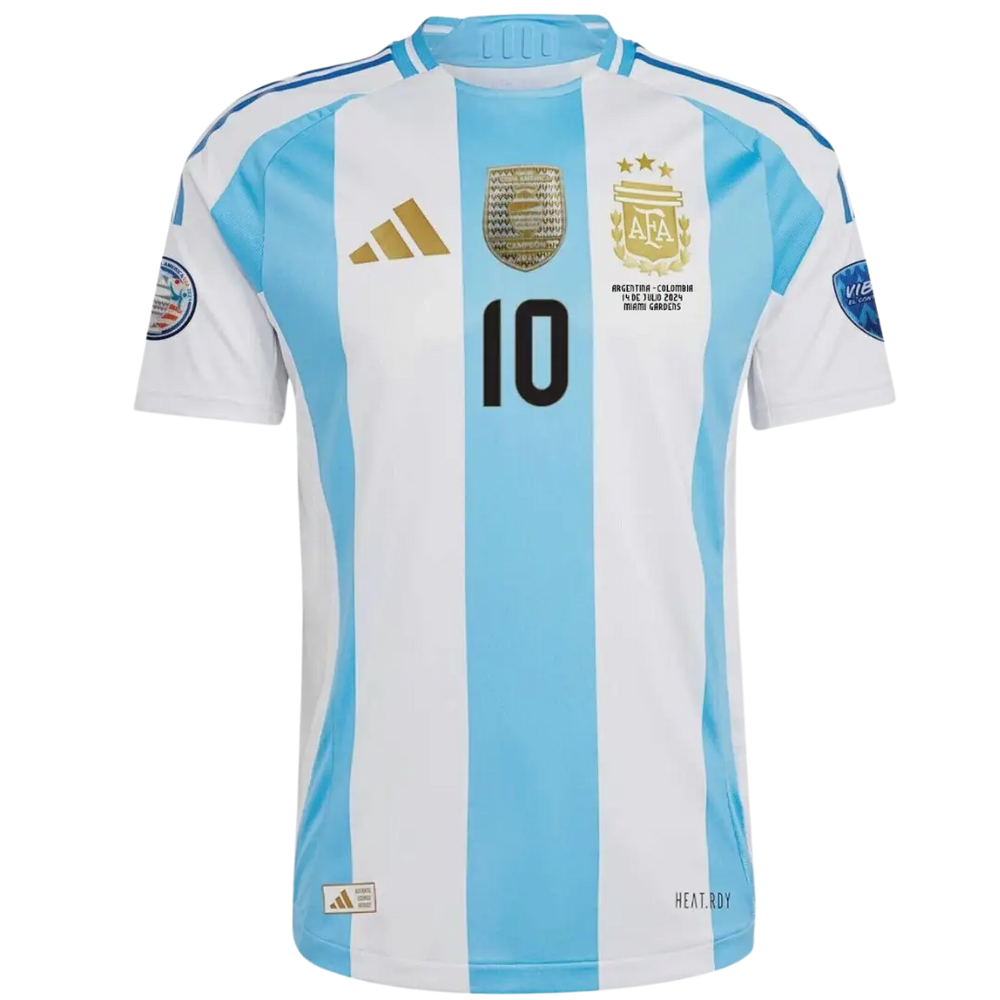ARGENTINA HOME COPA AMÉRICA CHAMPIONS 2024/25 JERSEY (PLAYER NAME AND NUMBER NOT INCLUDED)