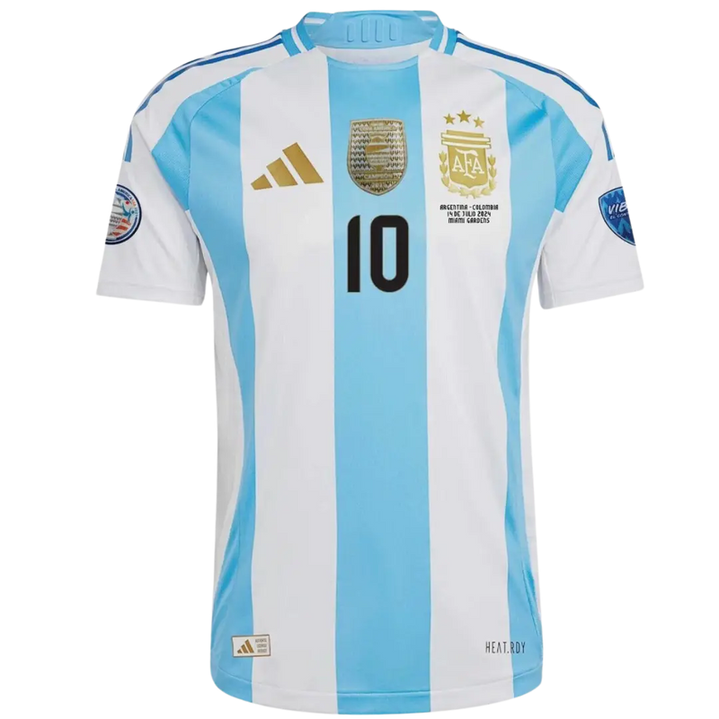 ARGENTINA HOME COPA AMÉRICA CHAMPIONS 2024/25 JERSEY (PLAYER NAME AND NUMBER NOT INCLUDED)