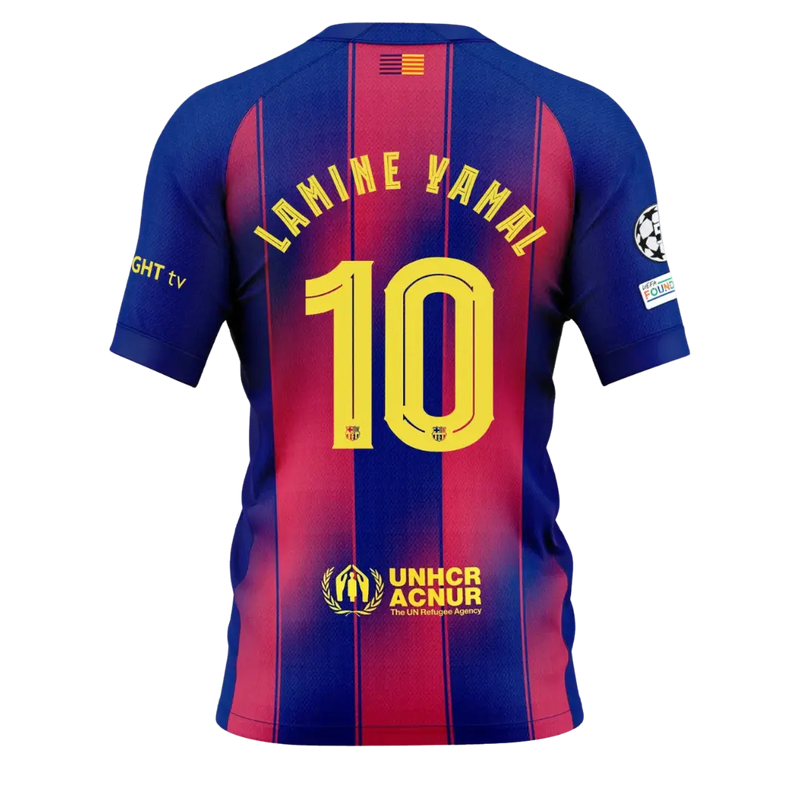 BARCELONA HOME JERSEY LAMINE YAMAL 2025/26 NO PATCHES