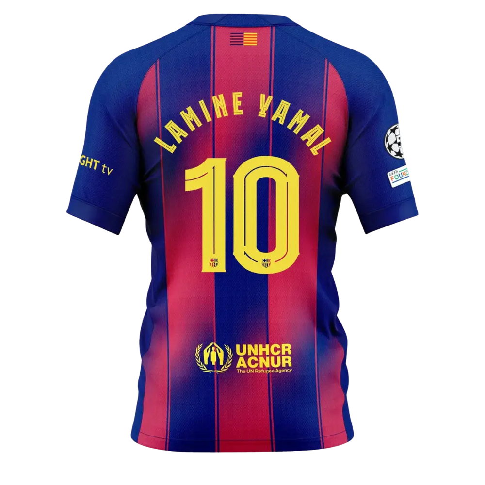 BARCELONA HOME JERSEY LAMINE YAMAL 2025/26 NO PATCHES