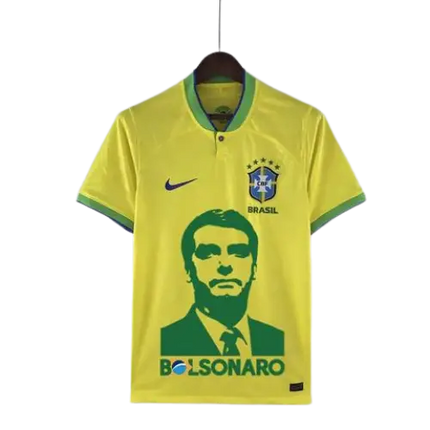 BRAZIL HOME SPECIAL EDITION BOLSONARO JERSEY 2022/23