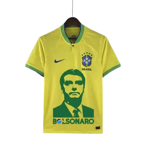 BRAZIL HOME SPECIAL EDITION BOLSONARO JERSEY 2022/23
