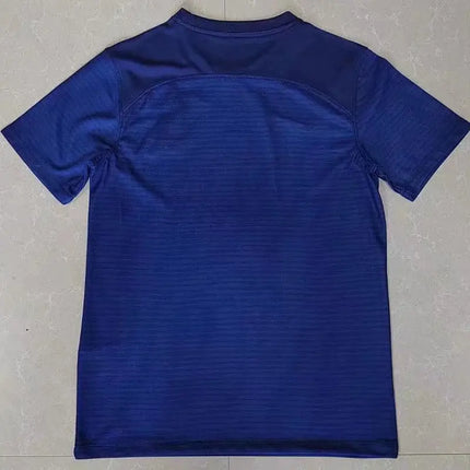 Maglia francia concept edition 2022/23 manica corta blu reale con trama sottile e pannelli rinforzati sulle spalle