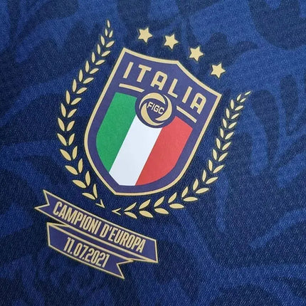 Italy Champions of Europe Royal Blue Jersey 2022/23 (National Teams)