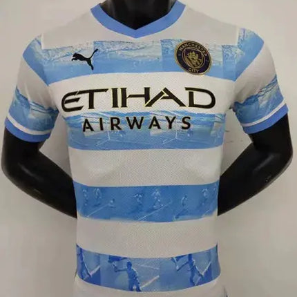 Manchester City Commemorative Edition "Agüero Goal 93:20" 2022/23 Jersey, (with XXXL and Kids' Sizes)