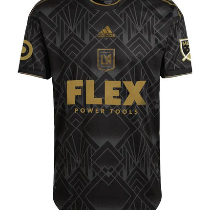 Maglia mls los angeles fc home 2022 23 nera e oro con motivo adidas ideale per il calcio