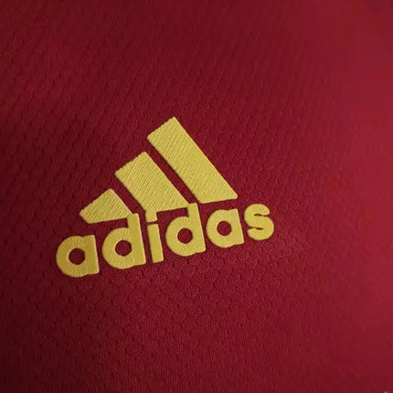 Maglia ml real salt lake home 2022 23 rossa con logo ricamato oro in tessuto tecnico