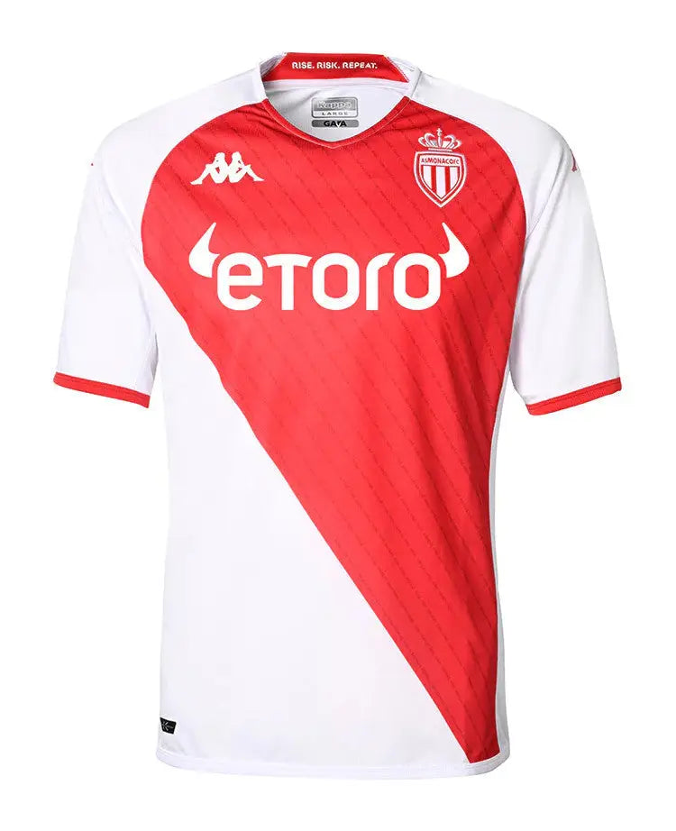 Monaco Home Jersey 2022/23 (with XXXL Size and Kids' Size)