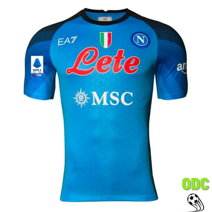 NAPOLI HOME JERSEY 2022/23 WITH SCUDETTO PATCH, SERIE A PATCH AND UPBIT PATCH